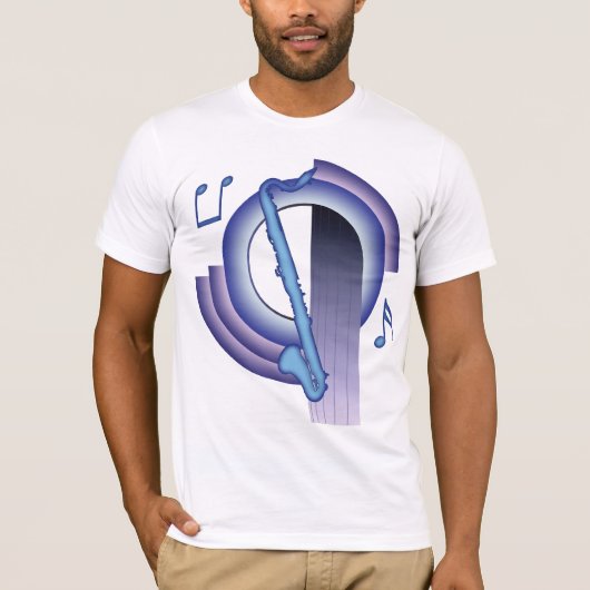 T-shirt Clarinette basse Deco2 (Devant)