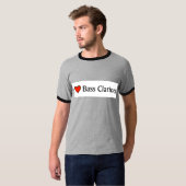 T-shirt Clarinette basse du coeur I (Devant entier)