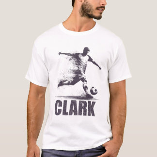T-shirt Clark Soccer garçons Personnalisé Prénom Clark