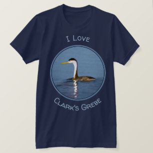 T-shirt Clark's Grebe Painting - Art original pour les ois