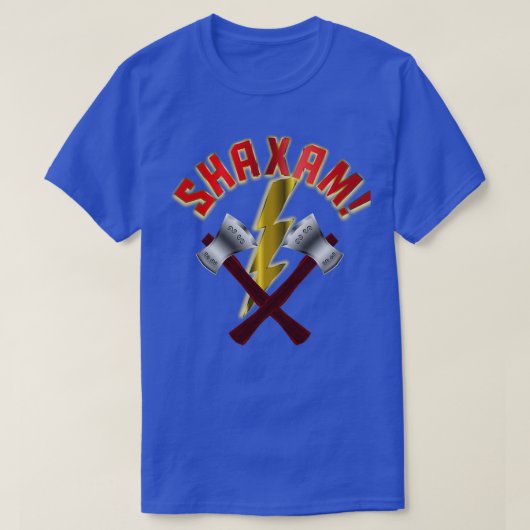 T-shirt Clas SHAXAM Double Jeteuse Ax et Éclair (Design devant)