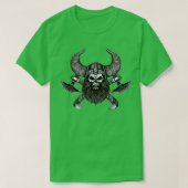 T-shirt Clas Viking Skull Warrior Sea Ruler Vikings (Design devant)