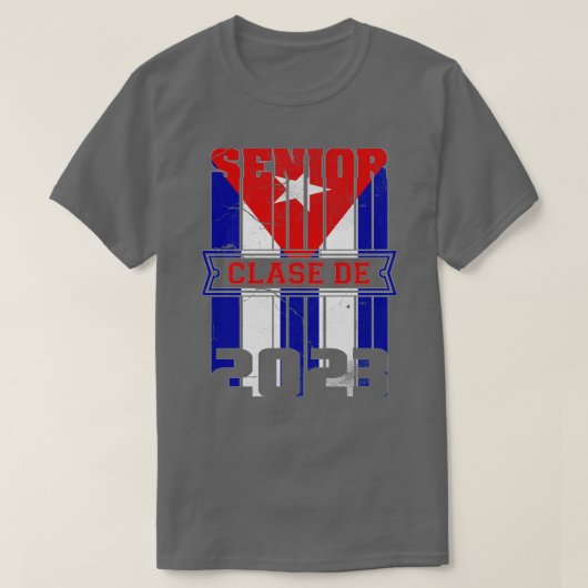 T-shirt Clase de 2023 drapeau cubain (Design devant)