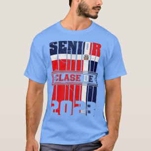 T-shirt Clase de 2023 République Dominicaine Drapeau