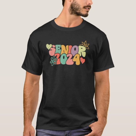 T-shirt CLASS OF 2024 Senior 2024 Graduation Or First Day  (Devant)