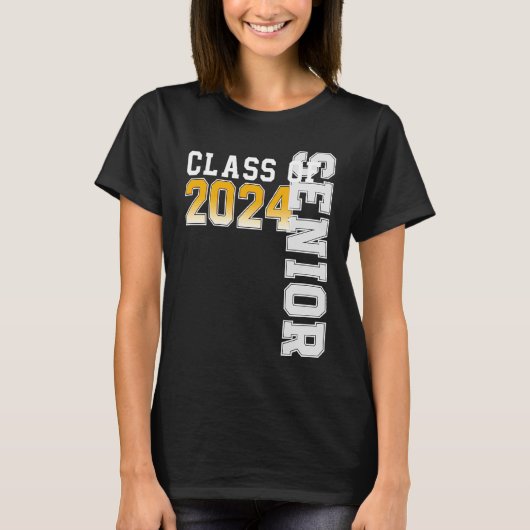 T-shirt Class of 2024 Senior 24 High School Graduation (Devant)