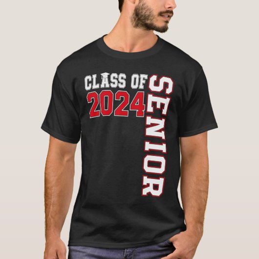 T-shirt Class of 2024 Senior 24 High School Graduation Par (Devant)