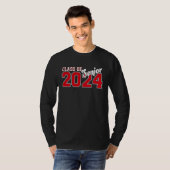 T-shirt Class of 2024 Senior 24 High School Graduation Par (Devant entier)
