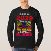 T-shirt Class Of 2029 Processing 5th Grade Level Unlocked  (Devant)