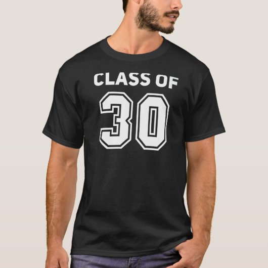 T-shirt Class Of 2030 College Highschool Reunion Class Of (Devant)