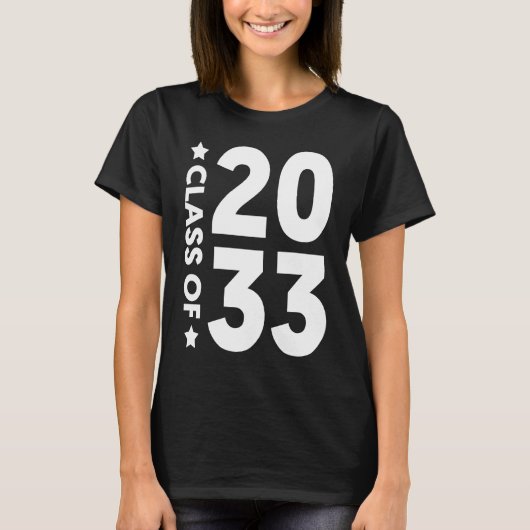 T-shirt Class Of 2033  Senior 2033 Graduation (Devant)