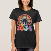 T-shirt Class Of 2034 Grow With Me First Day Of School (Devant)