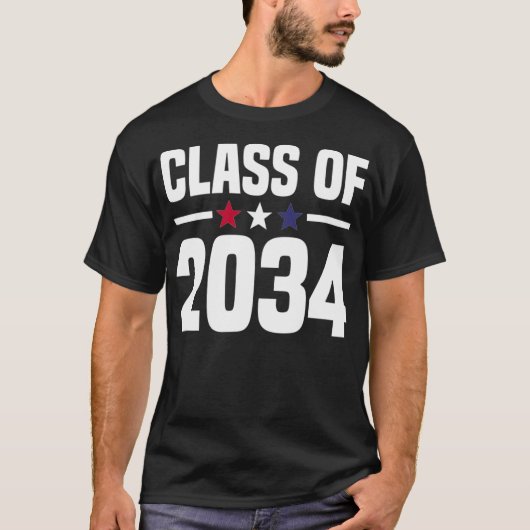 T-shirt Class of 2034 Kindergarten Grow With Me Future Gra (Devant)