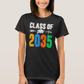 T-shirt Class of 2035 First Day of School Graduation (Devant)