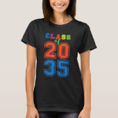 T-shirt Class Of 2035 Grow With Me Graduation First Day Of (Devant)