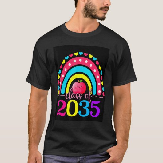 T-shirt Class Of 2035 Grow With Me Graduation First Day Ra (Devant)