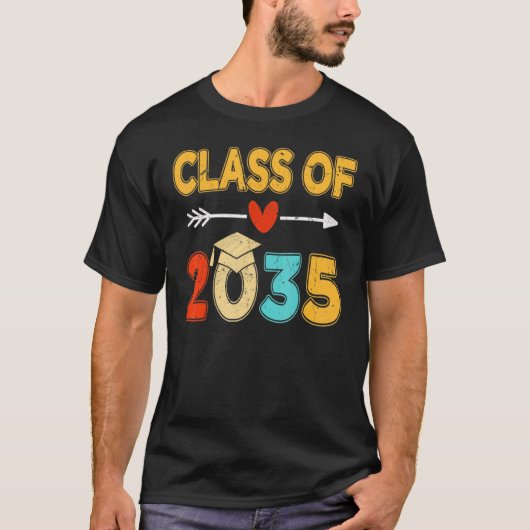 T-shirt Class of 2035 Kindergarten (Devant)