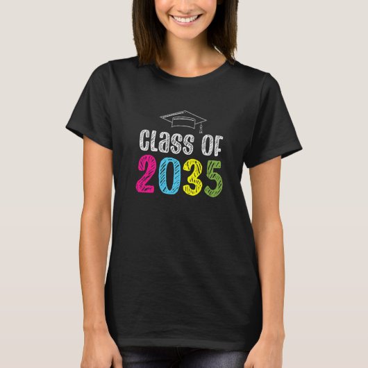 T-shirt Class Of 2035 Kindergarten First Day Back to Schoo (Devant)