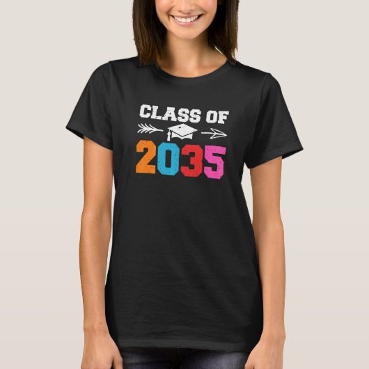 T-shirt Class Of 2035 Leopard Pre k Grow with Me Graduatio (Devant)