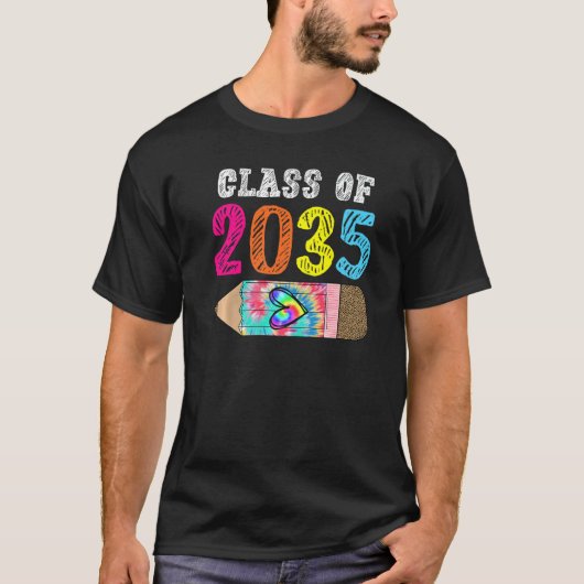 T-shirt Class Of 2035 Leopard Pre k Grow with Me Graduatio (Devant)