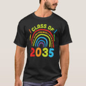 T-shirt Class of 2035 Rainbows Grow  Back to School Grad P (Devant)