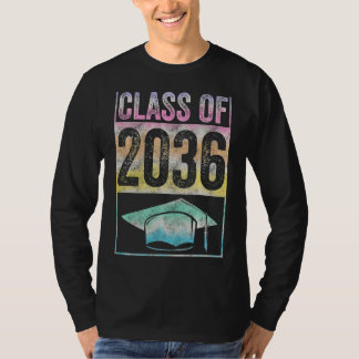 T-shirt Class Of 2036 Grow With Me Graduation First Day Of
