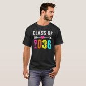 T-shirt Class Of 2036 Kindergarten Pre K Grow With Me Grad (Devant entier)