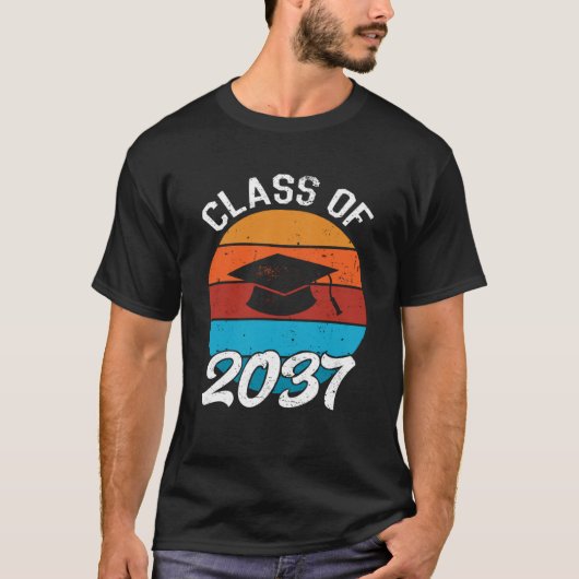 T-shirt Class Of 2037 Kindergarten Graduate Graduation Gir (Devant)