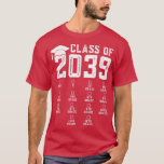 T-shirt Class of 2039 Grow W<br><div class="desc">Kindergarten Pre-k Graduation Class Of 2039 Grow With Me T-Shirt .</div>