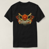 T-shirt Classe barbare D20 Tabletop Dungeons RPG Dragons  (Design devant)