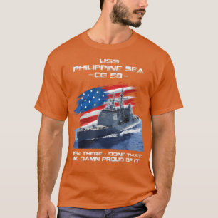 T-shirt Classe CG58 de la mer des Philippines USS Cruiser 
