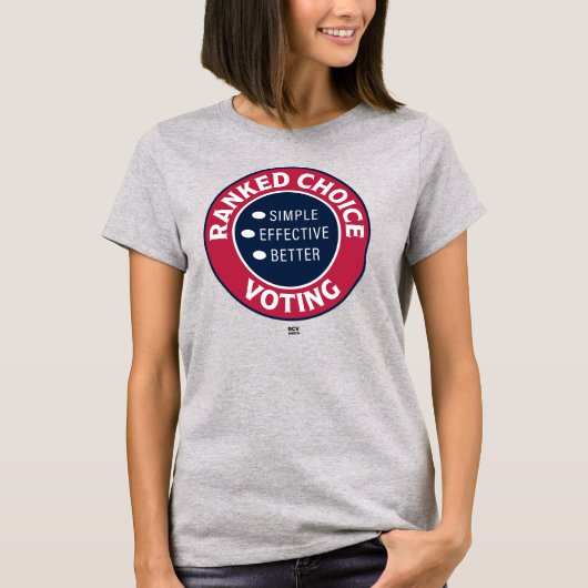 T-shirt Classé Choix Votant sceau circulaire (Devant)