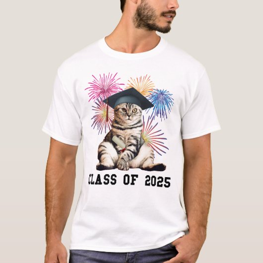 T-shirt Classe d'Amoureux des chats 2025 (Devant)