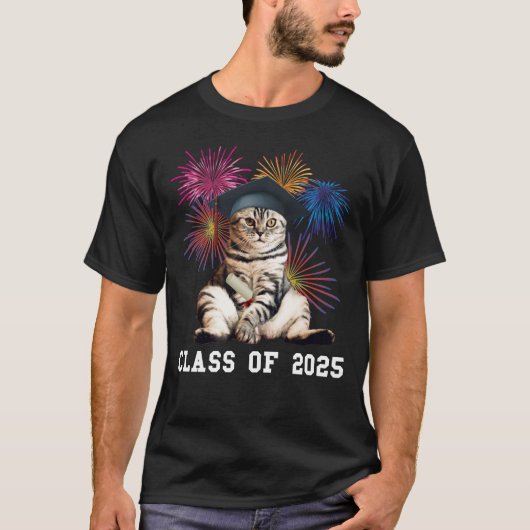 T-shirt Classe d'Amoureux des chats 2025 (Devant)