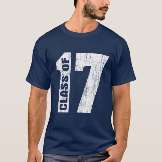 T-shirt Classe de 17 Diplômés (Devant)