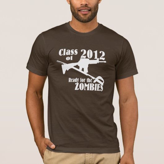 T-shirt Classe de 2012 Prêt pour les Zombies (Devant)