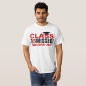 T-shirt Classe de 2015 Rejetée Red/Light Graduation (Devant entier)