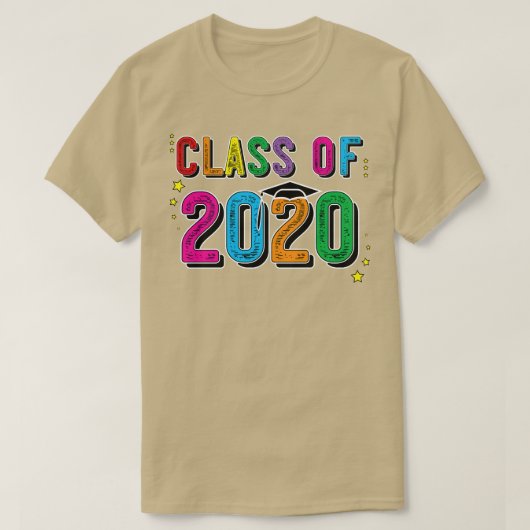 T-shirt Classe De 2020 Graduation Senior Grow With Me (Design devant)