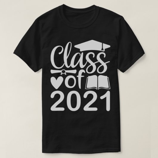 T-shirt Classe de 2021 HS Graduation en Scho populaire (Design devant)