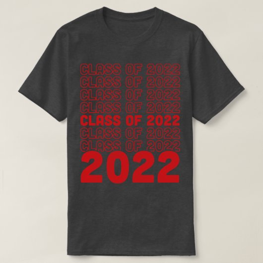 T-shirt Classe de 2022 Graduate Senior Merci Bag R (Design devant)