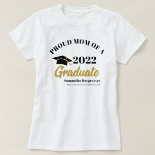 T-shirt Classe de 2022 Maman fière du diplômé sur mesure