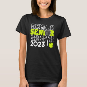 T-shirt Classe de 2023 2023 joueur de tennis Senior Gradua