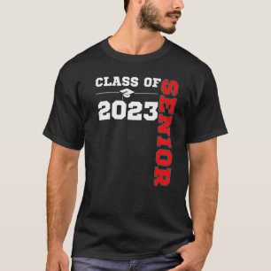 T-shirt Classe De 2023 Année Supérieure 23 Retour Aux Coul