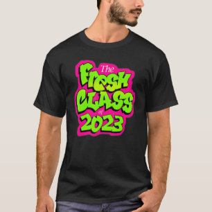 T-shirt Classe De 2023 Senior Fresh 90s Retro Tv Style Gra