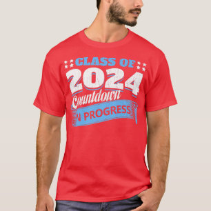 T-shirt Classe De 2024 Compte À Reporter Funny Graduate St