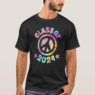 T-shirt Classe De 2024 Diplômé Futur Graduation Paix Sig