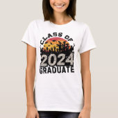 T-shirt classe de 2024 femmes chemises lycée (Devant)