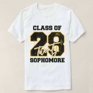 T-shirt Classe de 2028 Deuxième année de lycée Rentrée sco