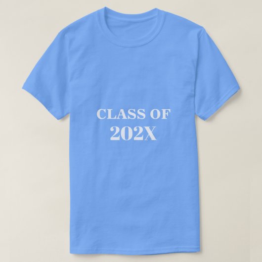T-shirt Classe De 202X Future Graduate Custom Ajouter Anné (Design devant)