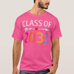 T-shirt Classe De 2033 PréK Graduate Préscolaire